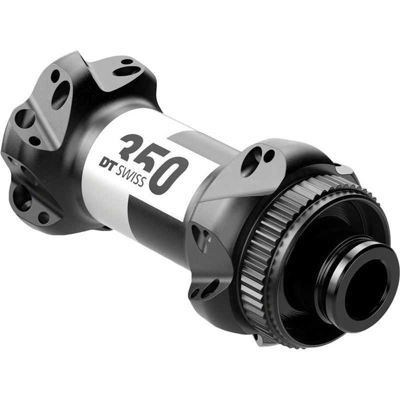 DT Swiss 350 Front Hub – 12 x 100mm, Center-Lock, Black, 24h, Straight Pull