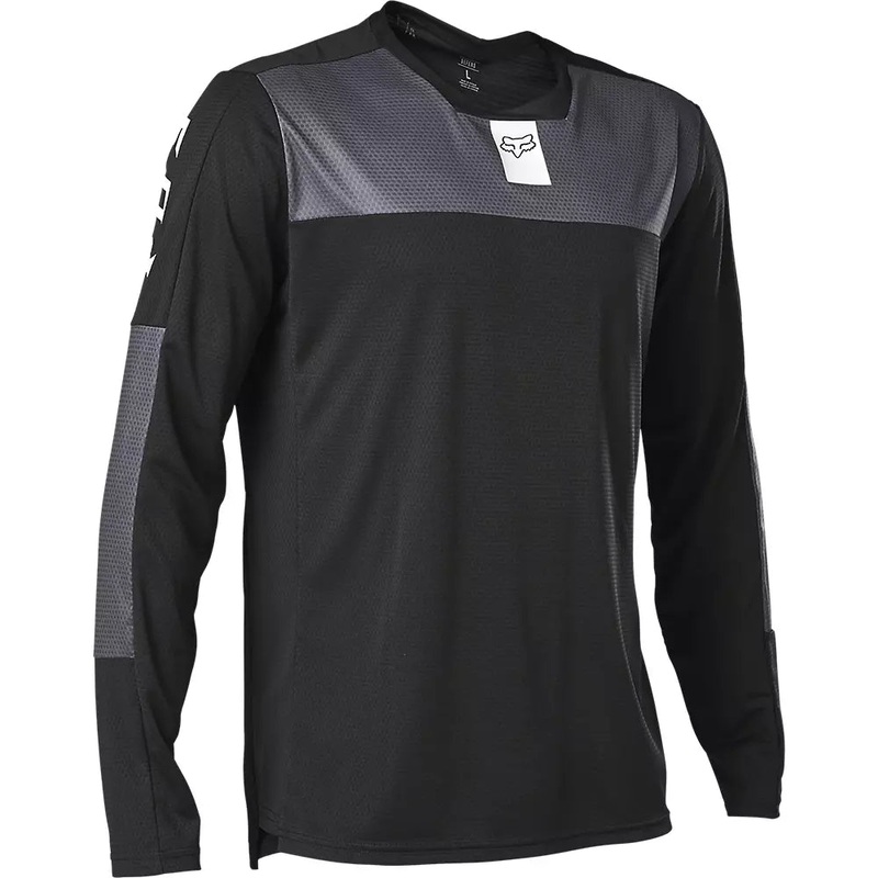 Fox Racing Defend Foxhead Long Sleeve MTB Jersey – Black Black Small
