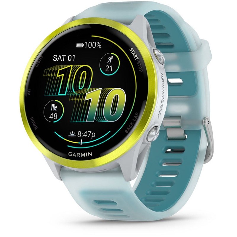 Garmin Forerunner 570 SmartWatch – 47mm, Whitestone/Amp Yellow