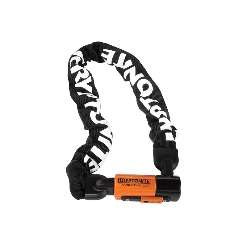Kryptonite 1090 Evolution Series 4 Chain Lock – Black-Orange Black – Orange 3′ x 90cm