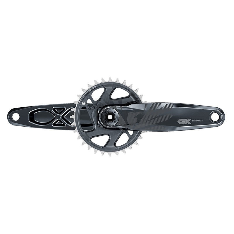 SRAM GX Eagle Boost Crankset – 175mm 12-Speed 32t Direct Mount DUB Spindle Interface Lunar 52mm Chainline