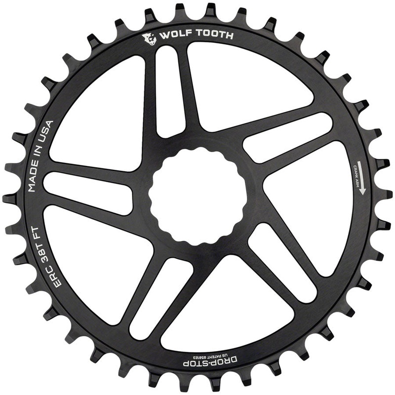Wolf Tooth Direct Mount Chainring – 42t, RaceFace/Easton CINCH Direct Mount, Drop-Stop, 10/11/12-Speed Eagle and Flattop