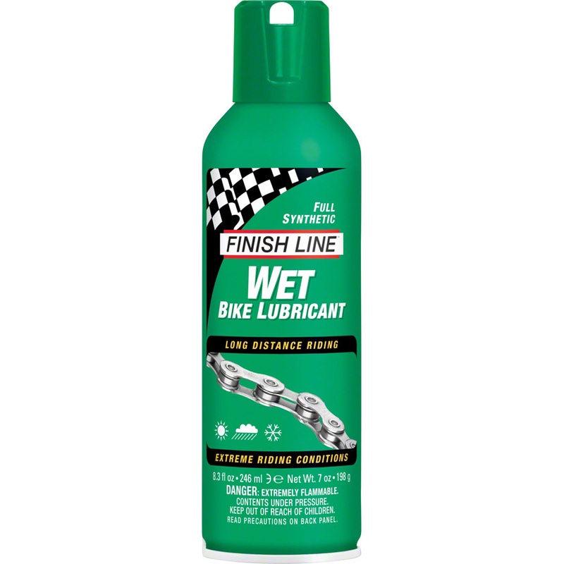 Finish Line WET Bike Chain Lube – 8oz, Aerosol