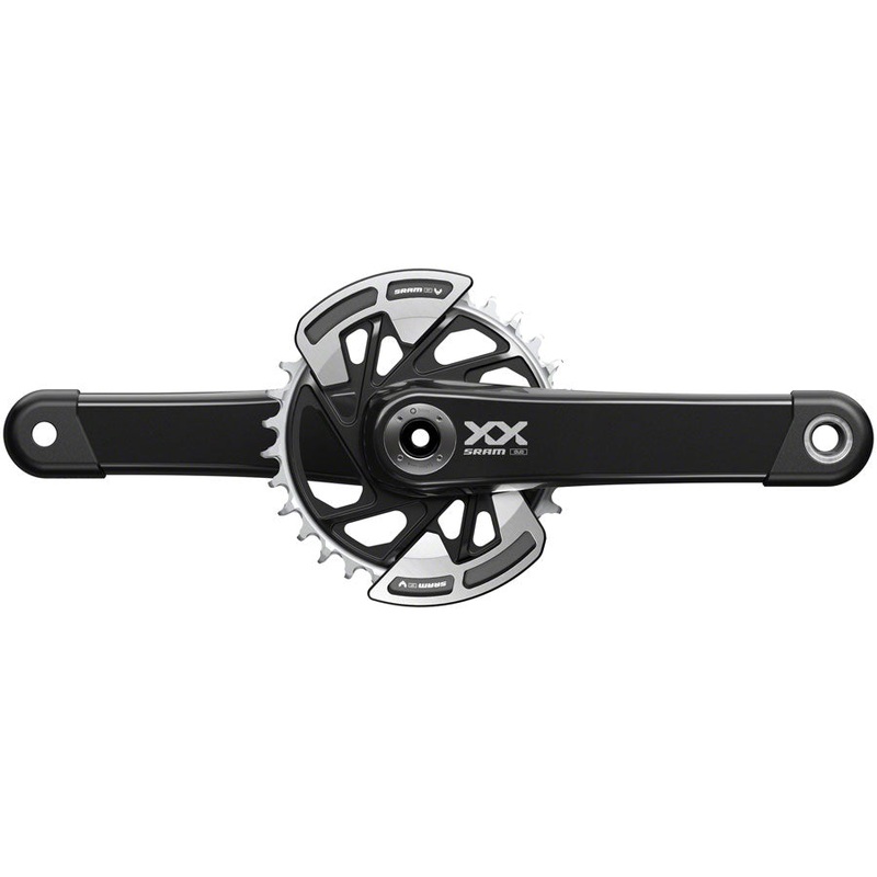 SRAM XX Eagle T-Type Wide Crankset – 170mm, 12-Speed, 32t Chainring, Direct Mount, 2-Guards, DUB Spindle Interface,
