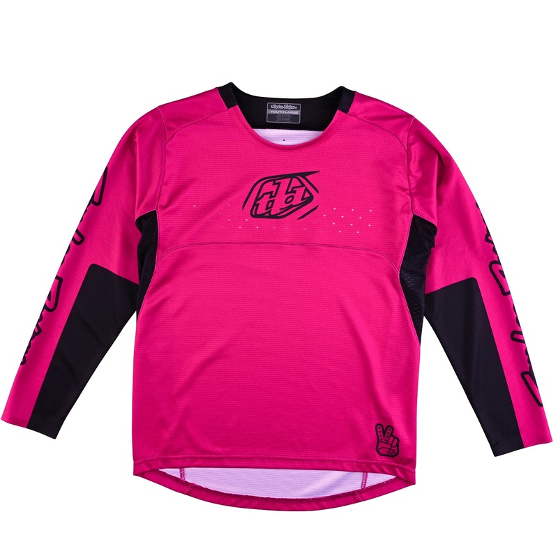 Troy Lee Designs Sprint Long Sleeve MTB Jersey – Youth – Icon – Berry Berry X-Small
