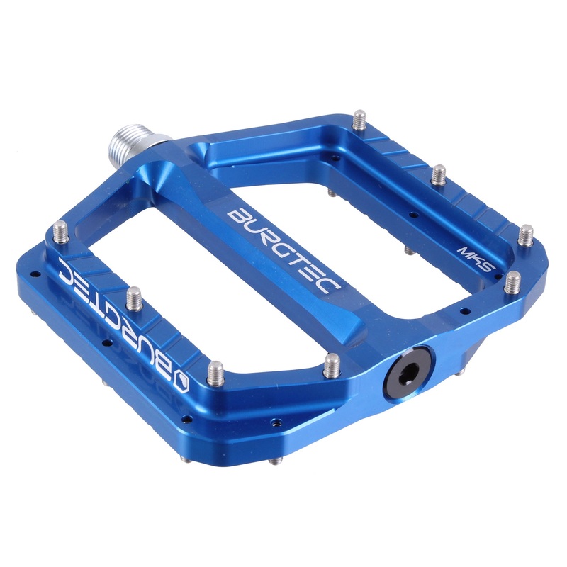 Burgtec MK5 Penthouse Pedals  CNC Aluminum, CrMo Spindle, Lightweight, Deep Concave, Custom Colors, Designed in the UK for Trail & Enduro Riding Deep Blue
