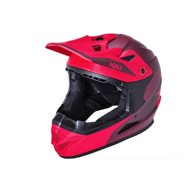 Kali Zoka Full Face Helmet – Dash Matt Red-Burgandy Matt Red – Burgandy Small