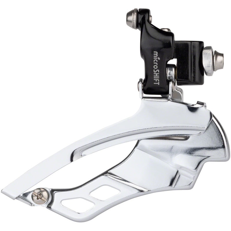 microSHIFT R10 Front Derailleur – 10-Speed Triple 52/39/30t Braze-On Shimano Compatible BLK