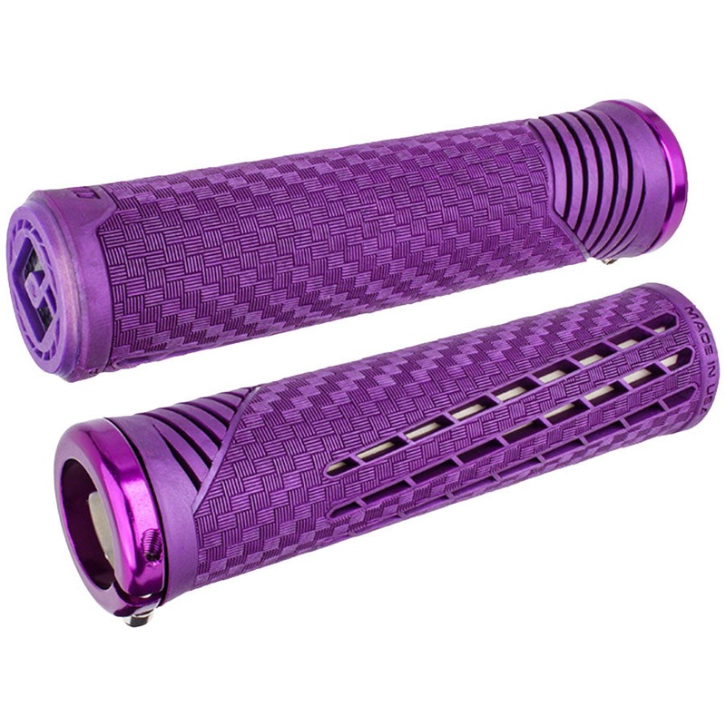 ODI CF V2.1 Grips – Purple Lock-On