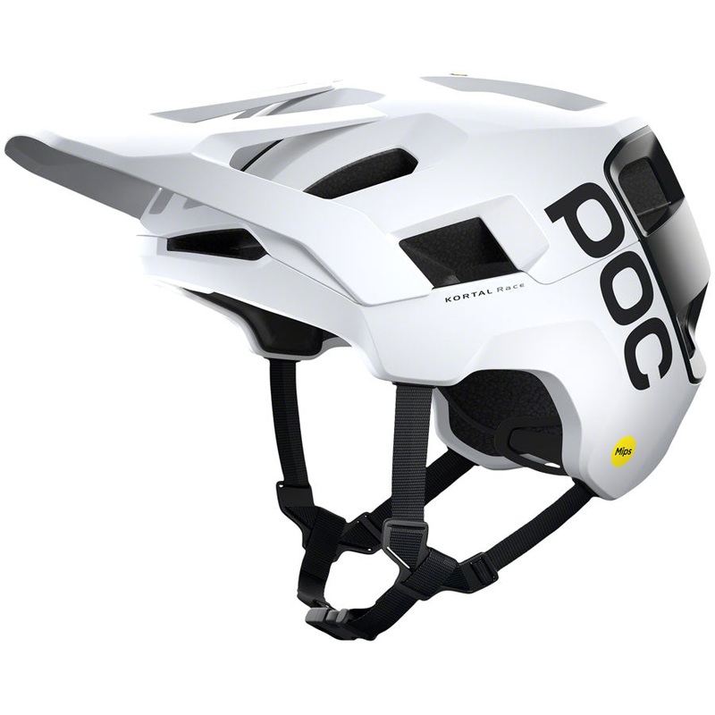 POC Kortal Race MIPS Helmet – White/Black, Medium/Large