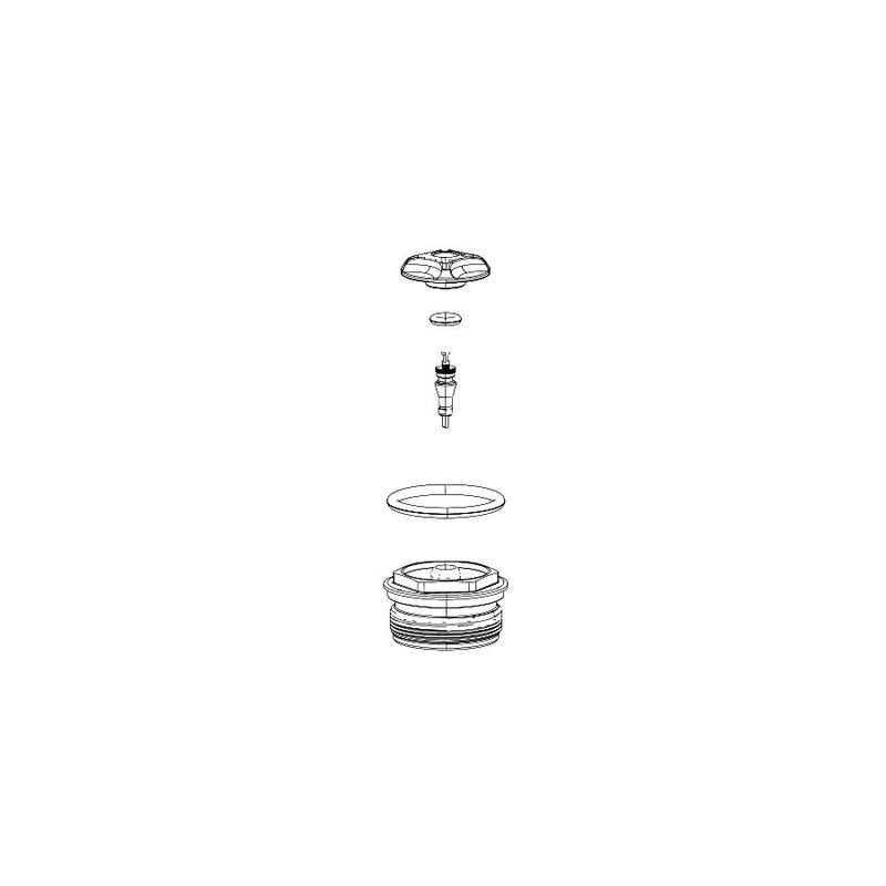RockShox Air Spring Top Cap – 32mm Spline SID B1 SID B4 Reba A7 Reba 26 2020+ Uses Lockring Tool