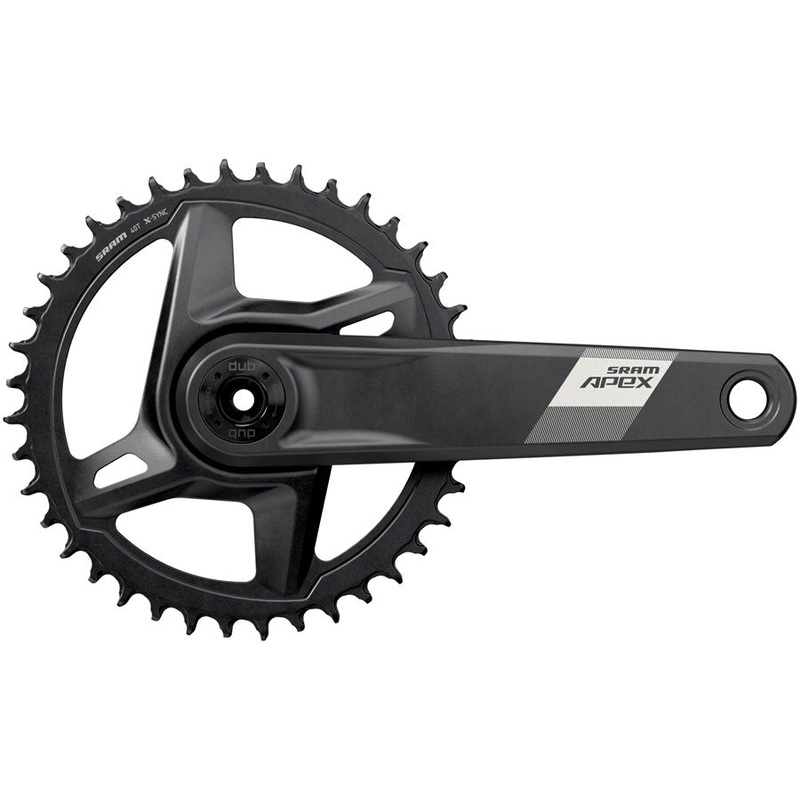 SRAM Apex 1 Wide Crankset – 175mm, 12-Speed, 40t, Direct Mount, DUB Spindle Interface, Black, D1