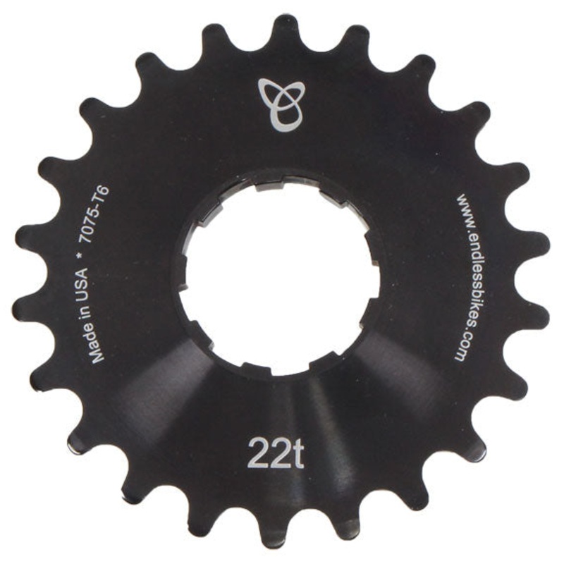 Endless Bikes Kick Ass Cog – 22T Black Ano