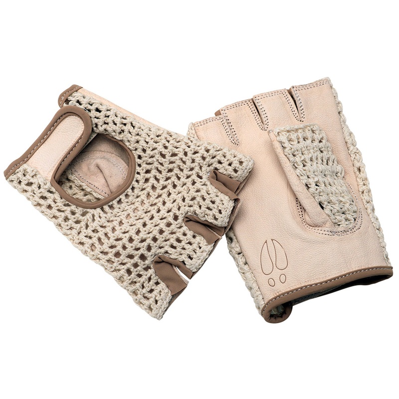 Premium Cardiff G.O.A.T. Cycling Gloves  Vegetable Tanned Goat Leather, Organic Cotton Back, Light Tan, Multiple Sizes, Enhanced Grip & Natural Feel M