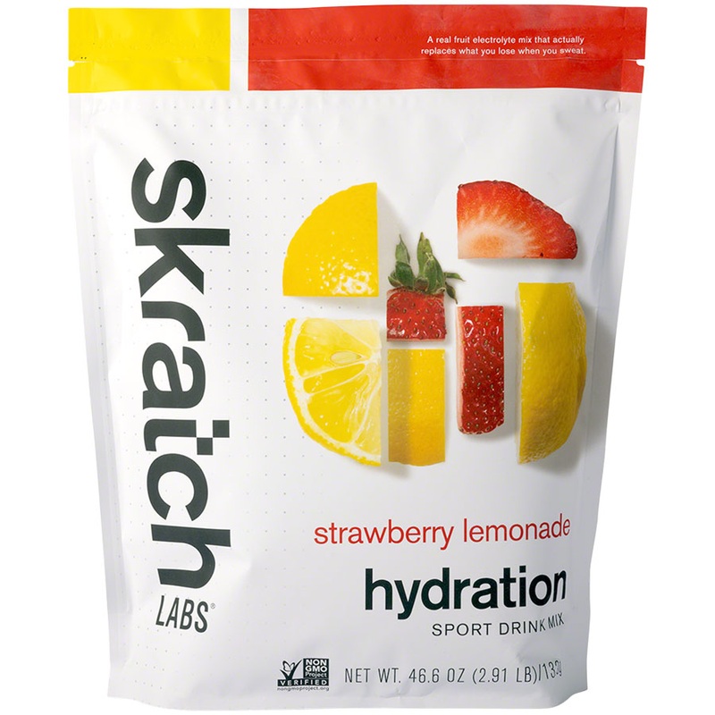 Skratch Labs Hydration Sport Drink Mix – Strawberry Lemonade, 60-Serving Resealable Pouch