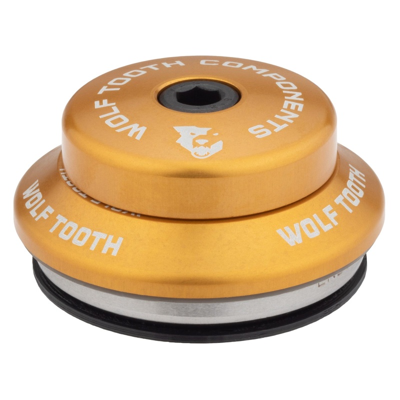 Wolf Tooth Premium IS Headsets – Integrated Standard IS41/28.6, 7mm Stack, Gold