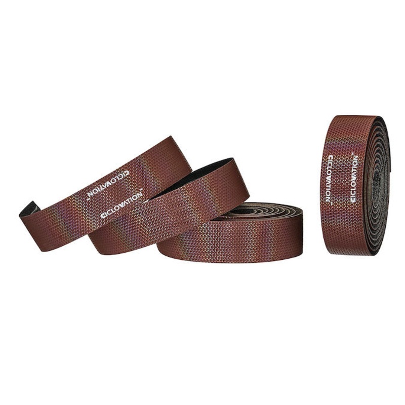 Ciclovation Seitex Flash Handlebar Tape  High-Performance, Anti-Slip Cycling Grip with Shock Absorption, Vibration Damping & Reusable Locking Plugs Cappuccino