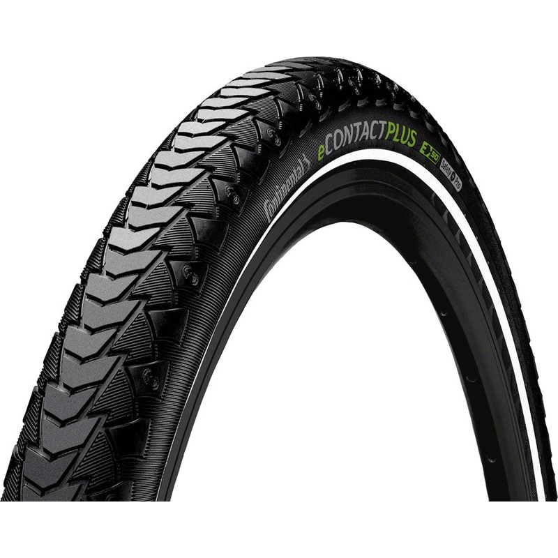Continental eContact Plus Tire – 700 x 50 / 29 x 2.0, Clincher, Wire, Black/Reflex, SafetyPlus Pro Breaker, E50 01019790000
