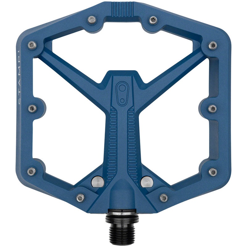 Crankbrothers Stamp 1 Gen 2 Pedals – Platform, Composite, 9/16″, Navy, Large