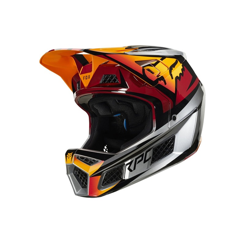 Fox Racing Rampage Pro Carbon Full Face Helmet – Weld – Ice – 2019 Ice Medium