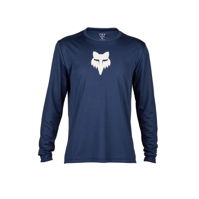 Fox Racing Ranger Long Sleeve MTB Jersey – Youth – Midnight Midnight Small