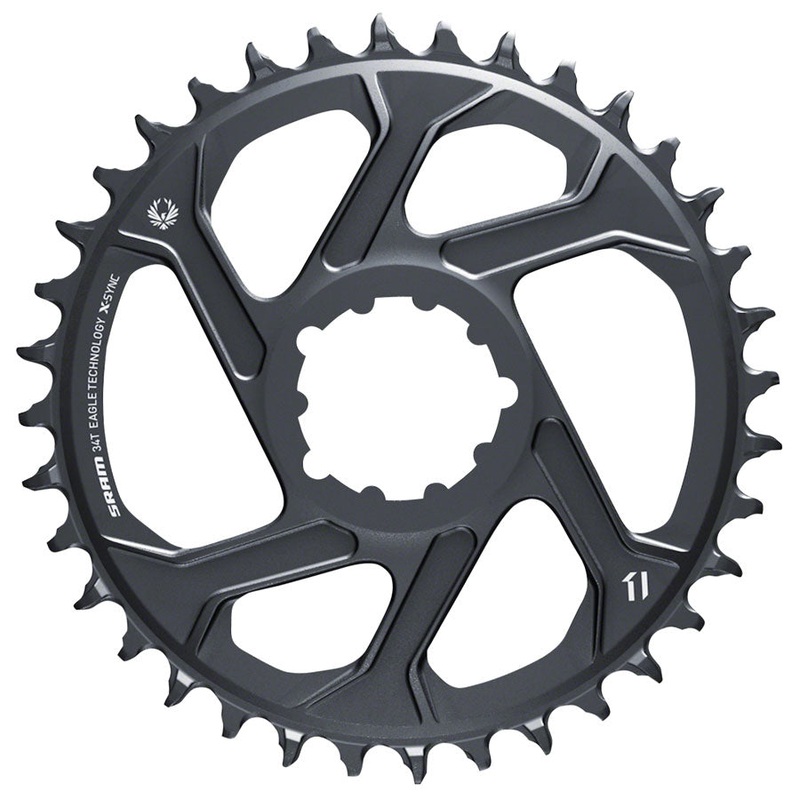 SRAM Eagle X-SYNC 2 Direct Mount Chainring – 34t, Direct Mount, 3mm Offset, For Boost, Lunar Grey