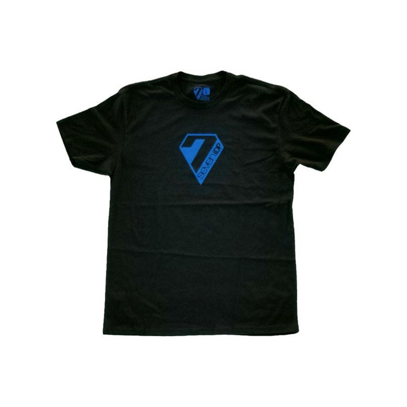 7 iDP Logo Short Sleeve Tee – Black Black Small