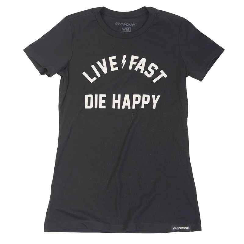 Fasthouse Die Happy Tee – Womens – Black Black Small