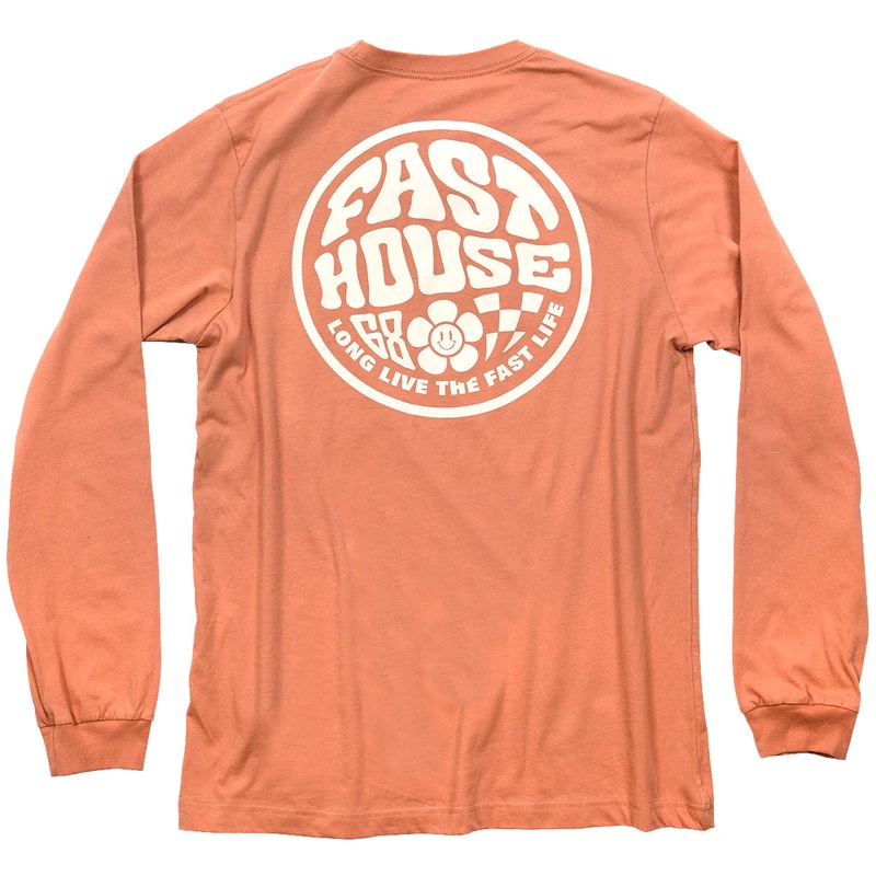 Fasthouse Waxy Long Sleeve Tee – Womens – Terracotta Terracotta Large