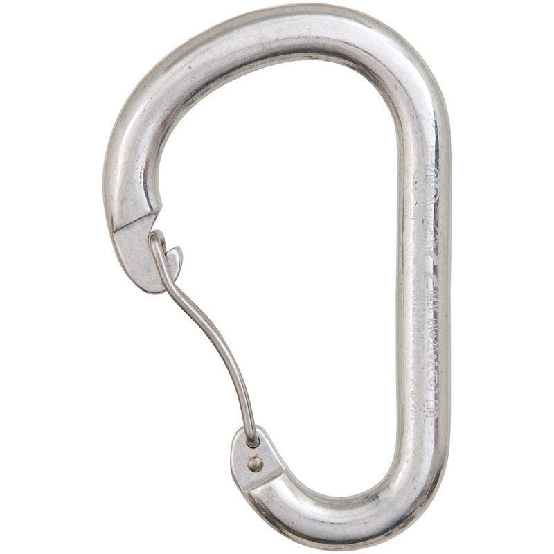 Kong Kong Paddle Carabiners  Lightweight, Anodized Wire Gate Climbing & Boating Carabiners with Wide Gate & Deep Basket for Outdoor Adventures POLISHED
