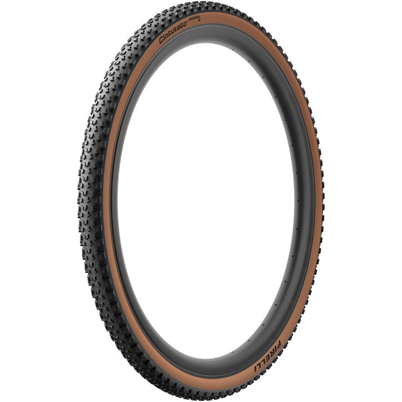 Pirelli Cinturato Gravel S Tire – 700 x 40, Tubeless, Folding, Classic Tan