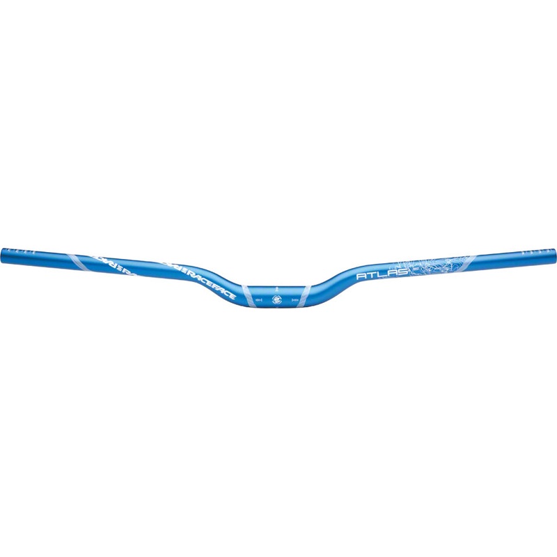 RaceFace Atlas Riser Handlebar 31.8mmx785mm 11/4 Rise 8 Back 4Up Blue Aluminum