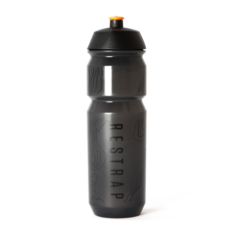 Restrap Contour Design Water Bottles 750ml & 500ml  Recyclable BPA-Free Plastic, Easy-Squeeze, Wide Opening, Lightweight Cycling Hydration Gear 25.4oz (750ml)