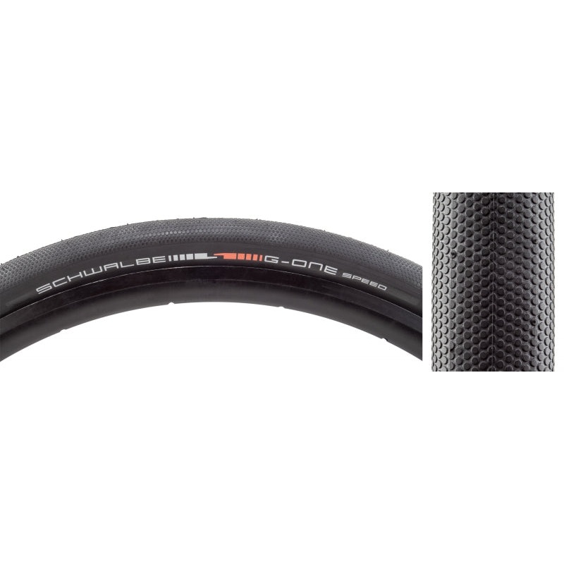 Schwalbe G-One Speed Tire – 700 x 40 / 28 x 1.50 Tubeless Folding BLK Evolution Line Addix SpeedGrip Super Ground E-25