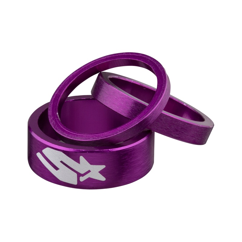 Spank Headset Spacer Kit 3/6/12mm Set – Purple