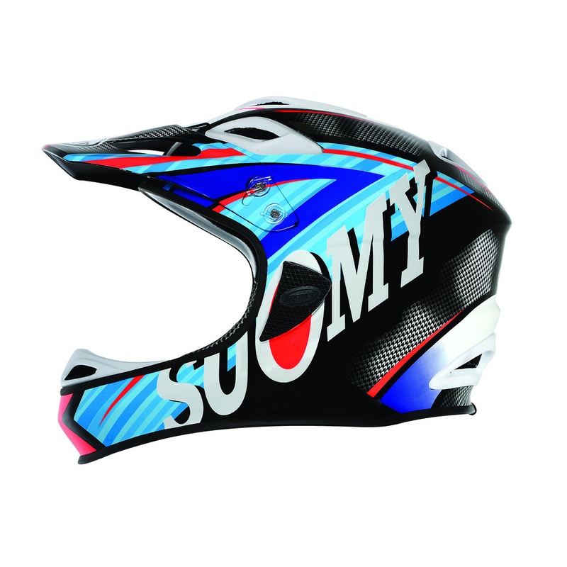 Suomy Jumper Carbon Full Face Helmet – Flash Blue Flash Blue Graphic Medium