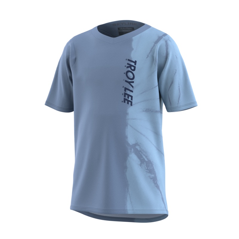 Troy Lee Designs Skyline Short Sleeve MTB Jersey – Half Dye – Youth – Windward – 2023 Windward X-Small
