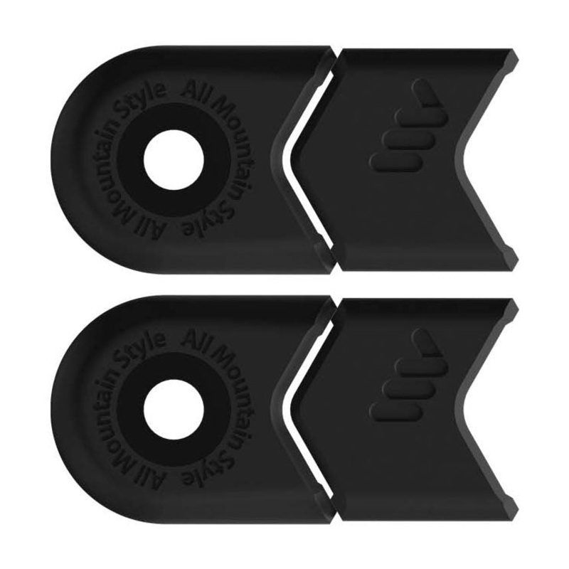 All Mountain Style Crank Protectors  Durable Carbon & Aluminum Compatible Crank Arm Guards in Black, Red & Green for MTB & Trail Cycling Black