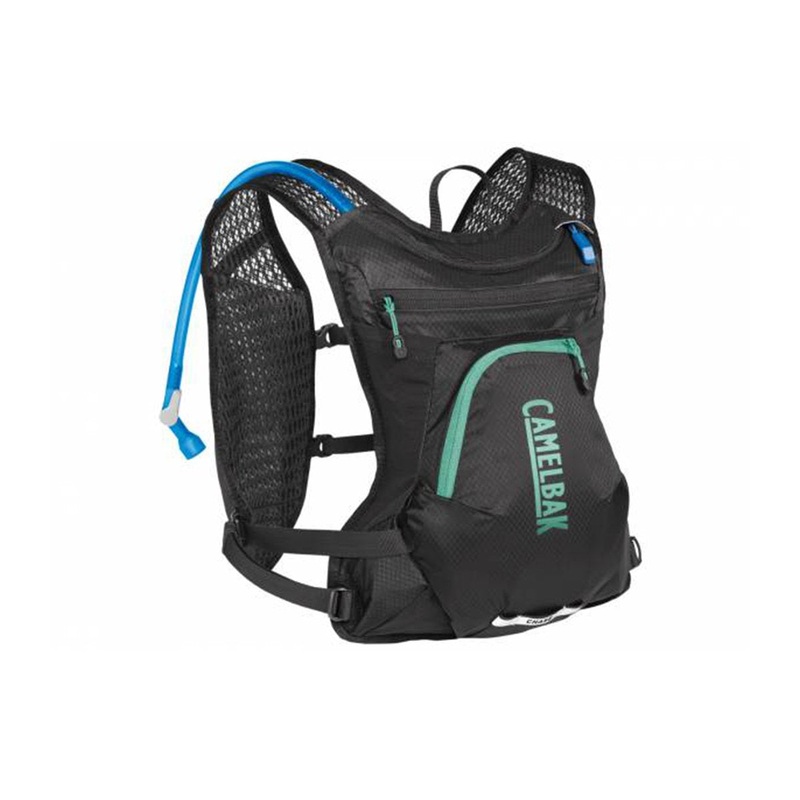 Camelbak Chase Hydration Vest – 50oz – Womens – Black-Mint – 2023 Black – Mint 1.5L – 50oz Hydration Capacity