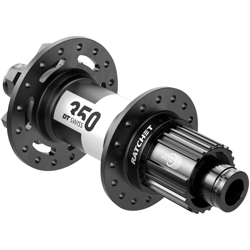 DT Swiss 350 Rear Hub – 12 x 157mm, 6-Bolt, Micro Spline, Black, 32H, 36pt