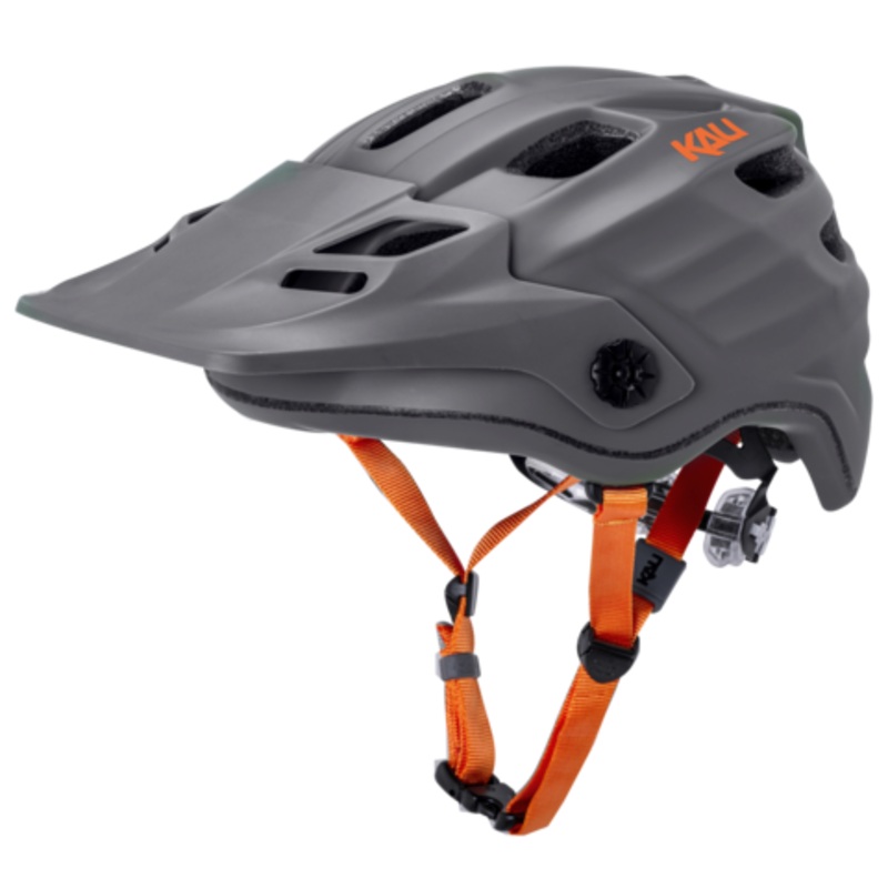 Kali Protectives Maya 2.0 MTB Helmet – Solid Matt Gray-Orange Solid Matt Gray – Orange Large/X-Large