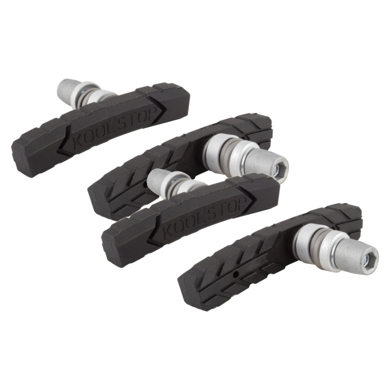 Koolstop AT Threaded Brake Pads – Premium All-Terrain Bicycle Brake Shoes for 24-29″ Wheels