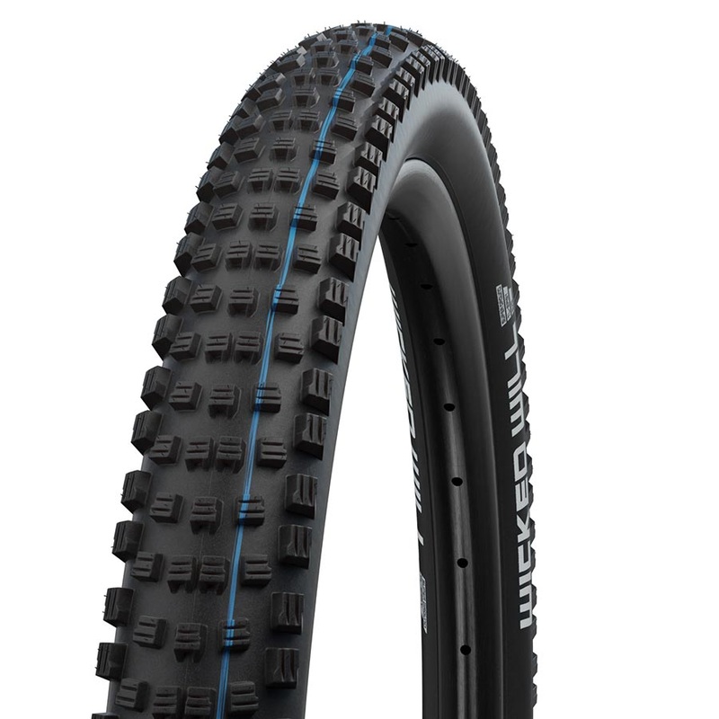 Schwalbe Wicked Will Tire – 27.5 x 2.4 Tubeless Folding BLK Performance Line Addix Twin Skin
