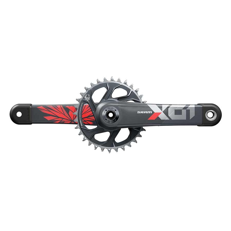 SRAM X01 Eagle DUB C3 Crankset, Speed: 11/12, Spindle: 28.99mm, BCD: Direct Mount, 32, DUB, 175mm, Red, SuperBoost+