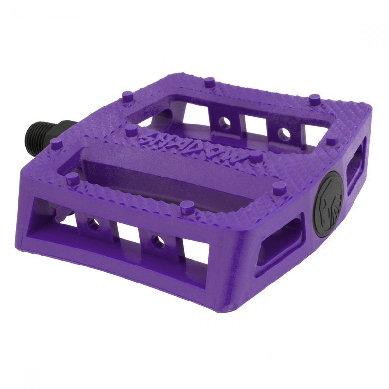 The Shadow Conspiracy Ravager Plastic Pedals 9/16″ Molded Pins Skeletor Purple