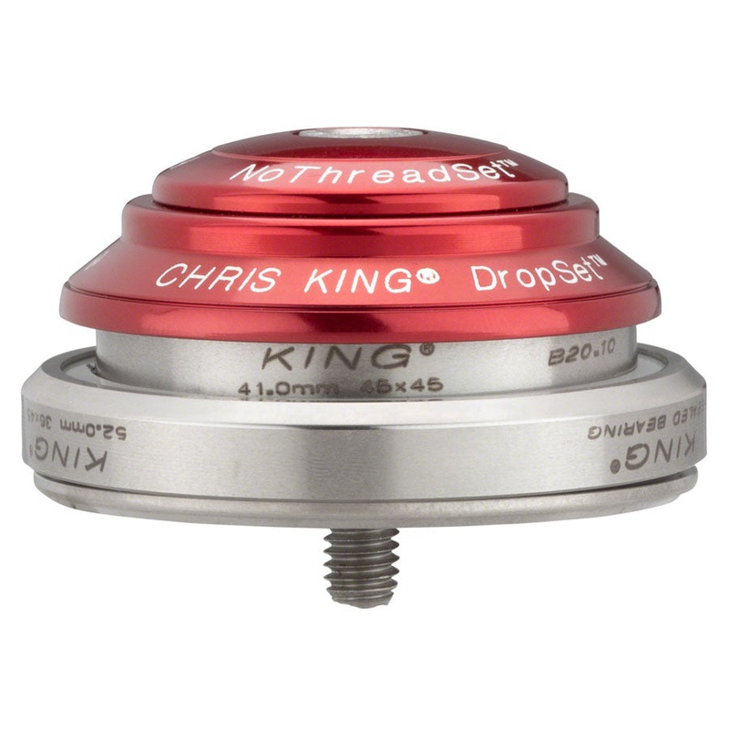 Chris King DropSet 3 Headset – 1-1/8 – 1.5″ 41/52mm 36 Deg Red