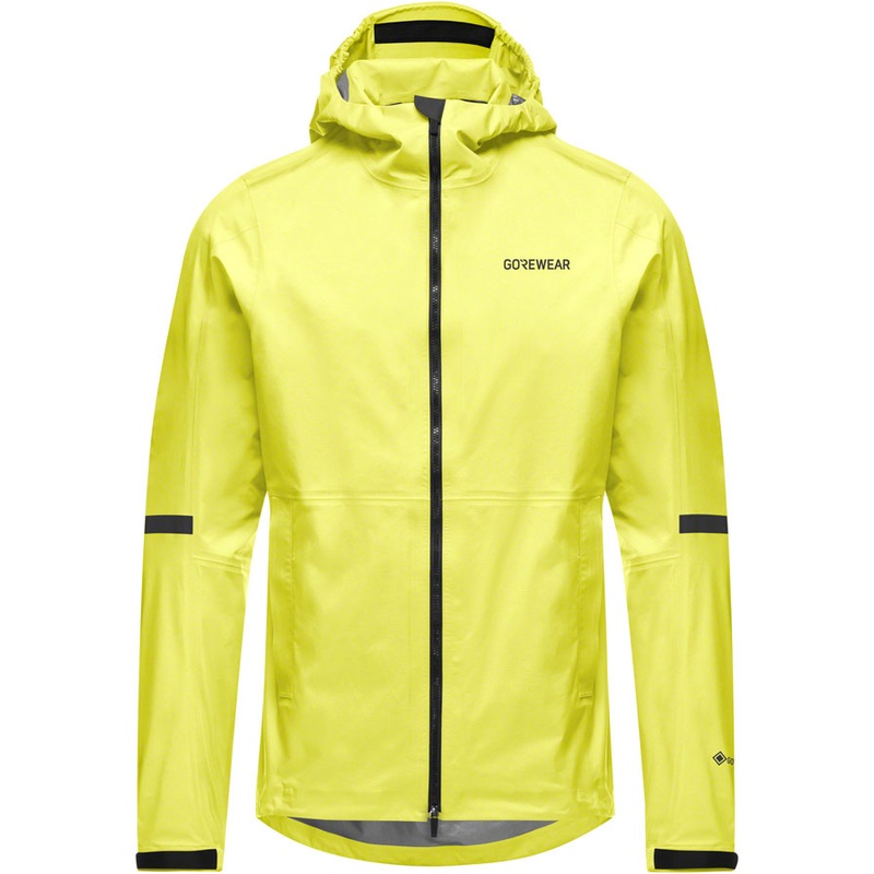 Gorewear Lupra Gore-Tex 2.0 Hooded Jacket – Black/Neon Yellow, Men’s, Large