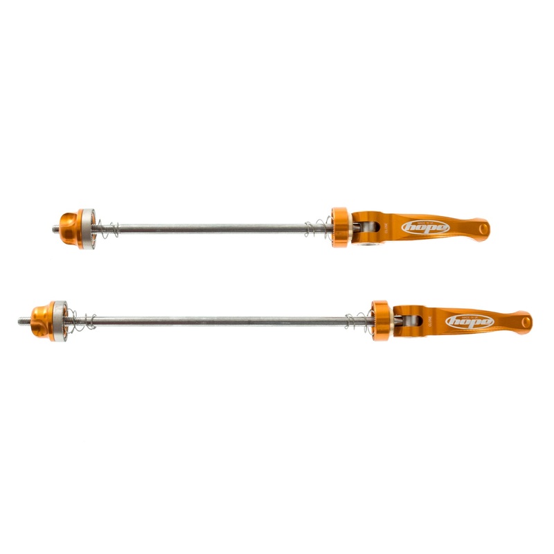 Hope Wheel Skewer – Orange Orange 9mmQR – Pair