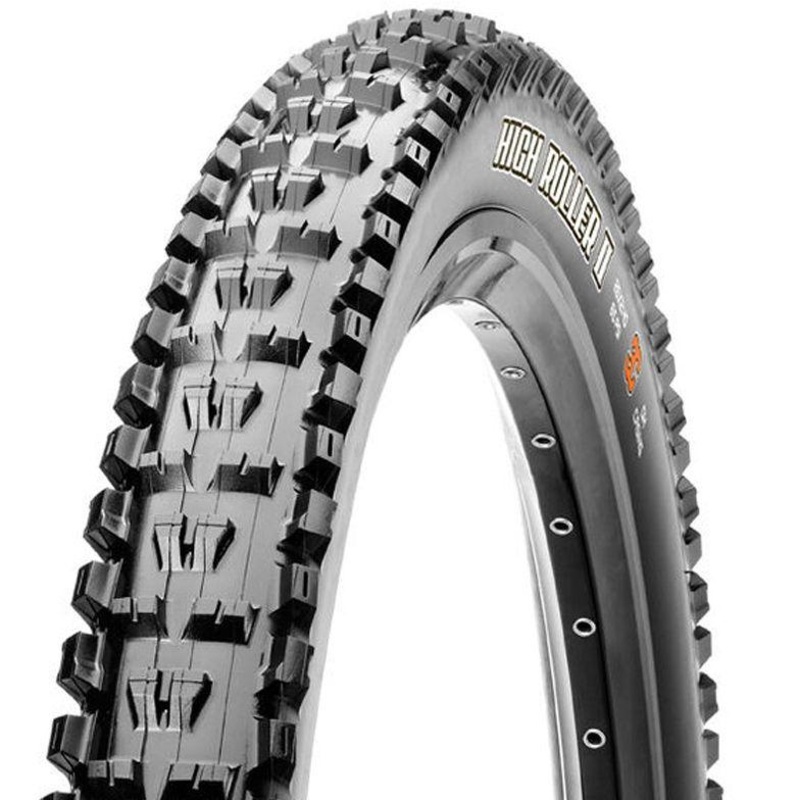 Maxxis High Roller II 27.5″ Folding MTB Tire – EXO Black 2.4″ Single Compound – (EXO)EXO Sidewall – 60TPI