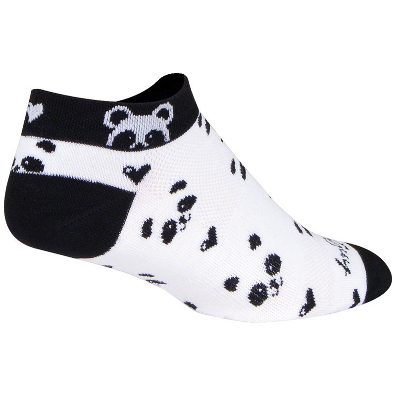 SockGuy Classic Low Panda Socks – 1″ Womens Small/Medium